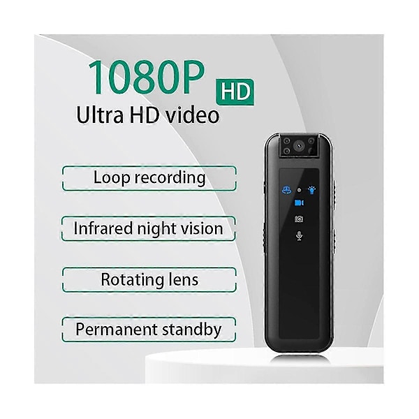 Hd1080p Infrapuna Yönäkö Mini Tallennuskamera Puettava Kamera Auton DVR Koti Lemmikkikamera Ulkoilun Kroppakamera