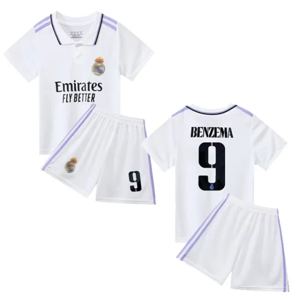 Ny sommardräkt för barn nr.9 Benzema fotbollssportkläder 16(95-105CM)