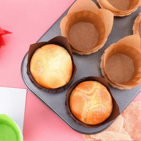50 st pappersmuffinsformar bakform F