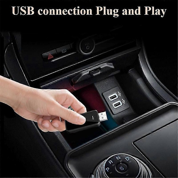 2in1 Miniadapteri puhelimelle - Plug and Play -autotarvike muuntaa langalliset yhteydet langattomiksi Bluetooth-Wifin kautta
