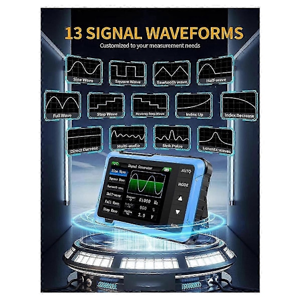 Oscilloskop/DDS Signalgenerator 2-i-1, 2,8 tums TFT, 10MHz bandbredd, 48MS/S samplingsfrekvens, Triggerfunktion Auto/Nomal-FO SAHN
