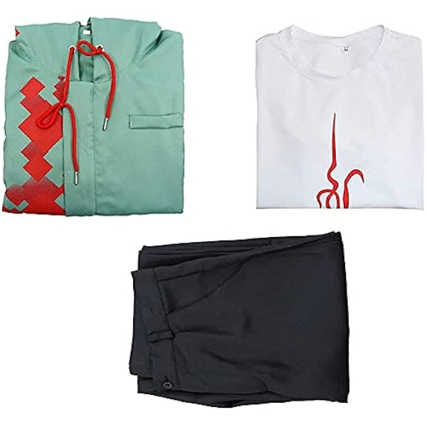 Nagito Komaeda Cosplay Kostym, High School Uniform Kostym, Halloween Outfit Jacka och T-shirt för män kvinnor XXXL