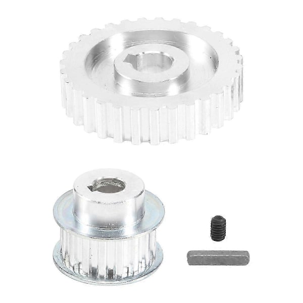 Lämplig för 2 st Metall Synkron Remhjul Växel Motor Rem Växel Drivhjul Växel S Cj0618 Mini Svarv Växlar, Met