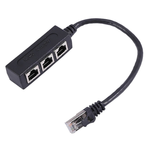 Rj45 Jakaja-adapteri, Rj45 1 Uros - 3 Naarasporttia Liitäntä Ethernet-kaapeli 8p8c E