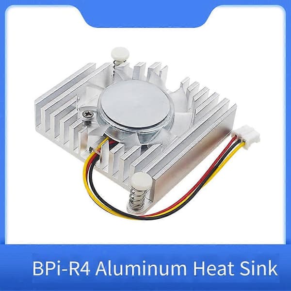 2 STK til Banana Pi BPI-R4 køleplade til BPI-R4 og BPI-F3 routing board ventilator justerbart hastighedstilbehør