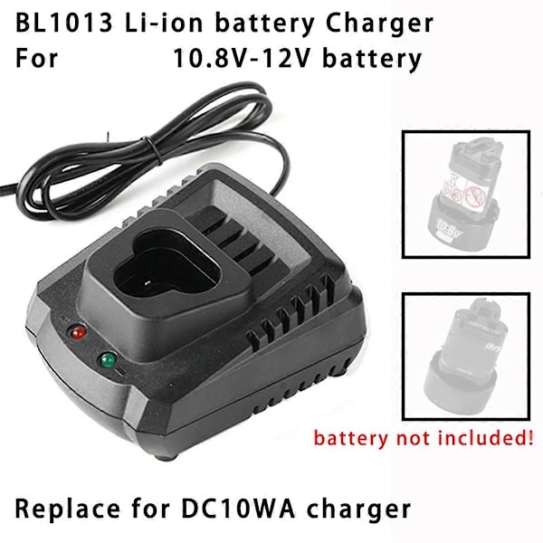 Litium Batterilader for Makita 10.8V 12V BL1014 BL1013 Li-Ion Batteri Elektroverktøy Deler Erstatning