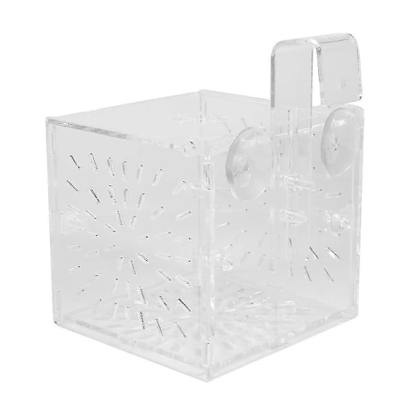 Akvarium Uppfödnings Isolationsbox Partition Inkubator Akryl Transparent Akvarium Inkubator Rack (10x10x10cm)
