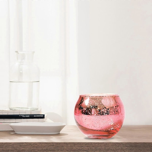 DIY Glass Lysestake Kit - 3 Pakning Klare Glass Lysestaker