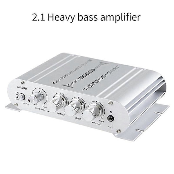 Bil Stereo Förstärkare Högtalare Hifi Effekt