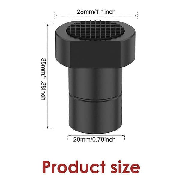 6 STK Benkhunder med sklisikre puter 3/4-tommers (20 mm) tilbehør til benkhull for trebearbeiding og MFT-stoppere Black