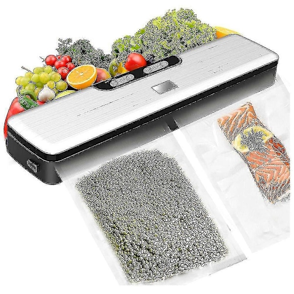 Vakuumforsegler Maskin, Mat Vakuumforsegler Forseglingsmaskin For Matkonservering, Med 15 Forseglerposer