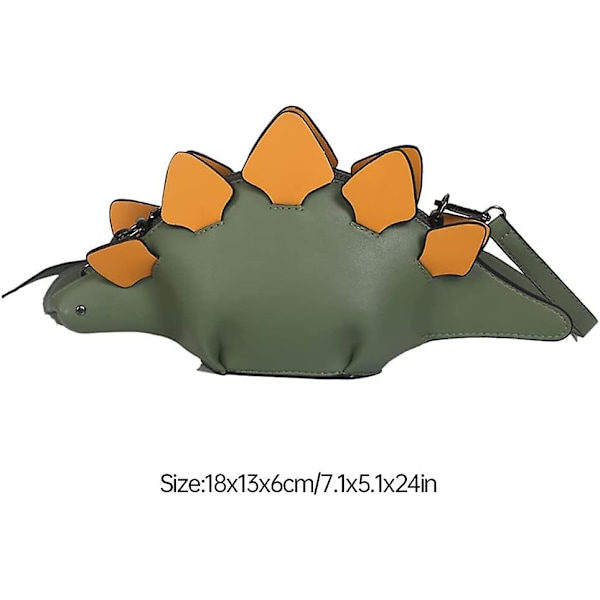1 kpl Uudenlainen eläimen muotoinen olkalaukku Dinosaurus Crossbody-laukut Kannettavat clutch-käsilaukut Ainutlaatuiset