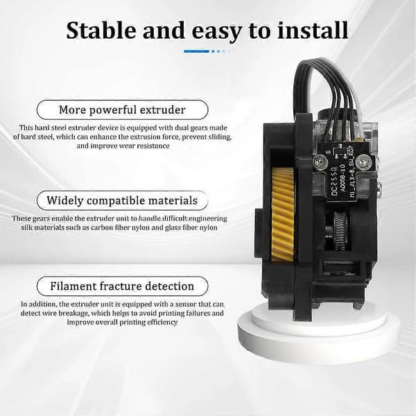 X1 Extruder Härdad Stålväxelenhet för Bambu Lab X1-seriens Extruder för X1 för Bambu Lab Hotend Extruder