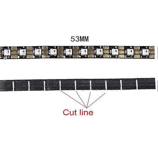 100 stk. DC5V WS2812 2020 LED Chip Mini SMD Adresserbar Digital RGB Fuld Farve LED Chip Pixels egnet til Sc