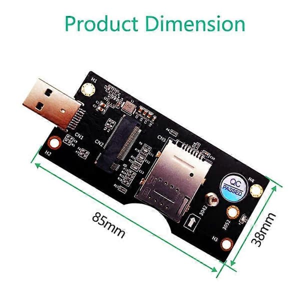 NGFF Modul Til SIM med USB 3.0 3G/4G/5G Modul Til USB 3.0 med SIM-kort Slot Bærbar Adapterkort