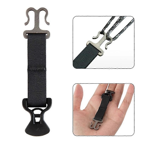 Spennekroker Tauholder Nylon+Rustfritt Stål+ABS Campingtelt Spenne Taustrammer For Utendørs Vandring Teltadapter