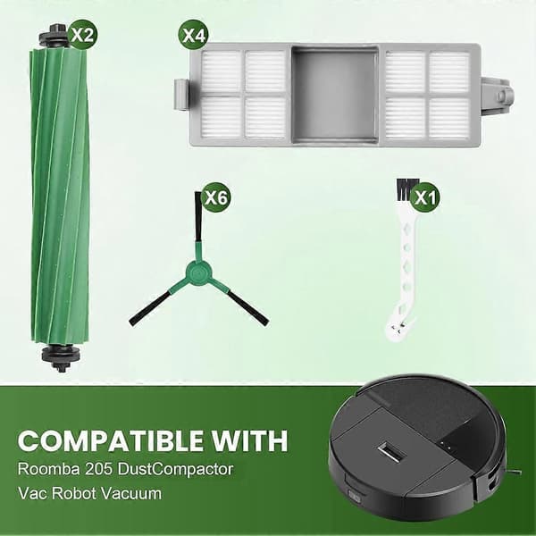 Varaosat IRobot Roomba 205 DustCompactor Vac -robotti-imuriin, lisävarustesarja