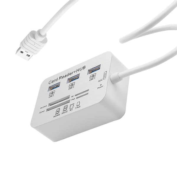 USB HUB 3.0 USB Splitter 3 Porter Extender Multi USB Utvidelse Multiple 3 0 Hub SD Kortleser USB3.0
