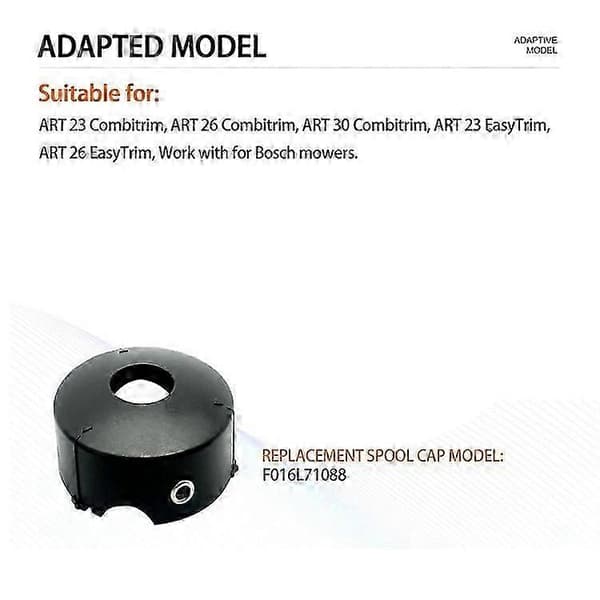6 stk. kompatible for BOSCH gressklipper trimmer spoledeksler F016L71088