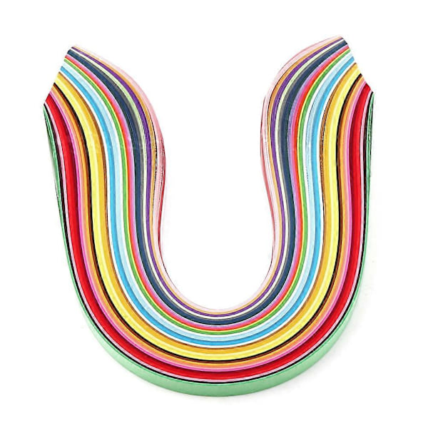 720 stk. 3 mm Bredde Quilling Papirstrimler, 36 Farver, 540 mm Længde