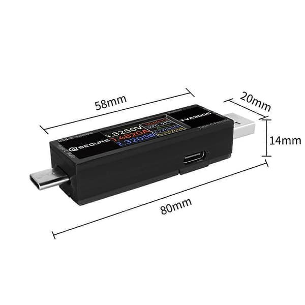 TVA3006 Højpræcisions Volt-Ammeter Effektmåler