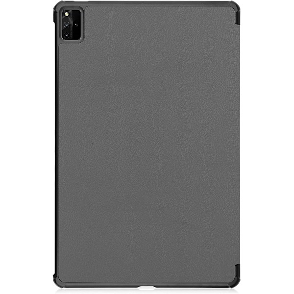 Til Huawei MatePad Pro 12.6 2021 Tablet Cover Letvægts Tri-Fold Stand PC Hårdt Bagcover Fuld Krops Robust Stødsikkert Cover (Farve: Grå)