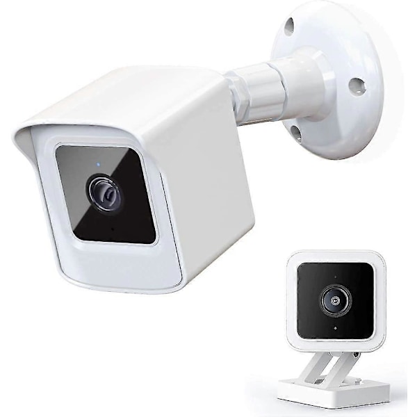 Kiinnike Uudelle Wyze Cam V3:lle, Säänkestävä Suojakotelo ja 360 Astetta Säädettävä Seinäteline Vankka Kotelo Wyze V3 Ulko- ja Sisäkäyttöön