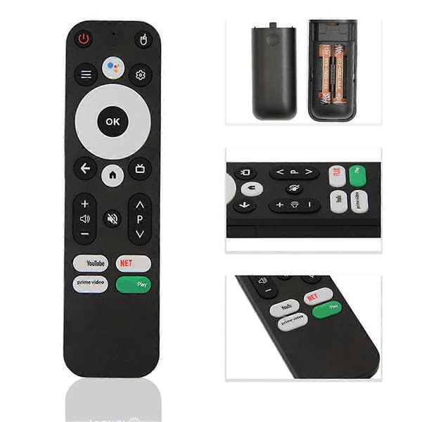 För KM2 KM2 PLUS Android 4K UHD TV Box Fjärrkontroll Svart