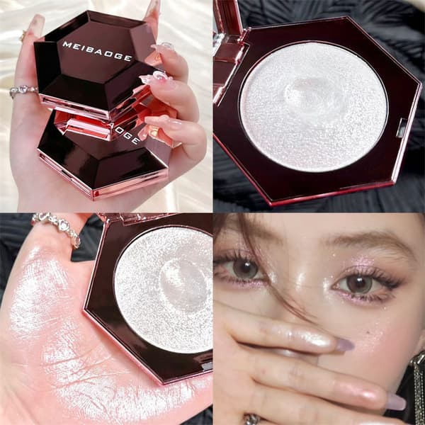 Glimmerende Perlemors Highlighter Udglattende Highlighter Ansigtsmakeup Kosmetik