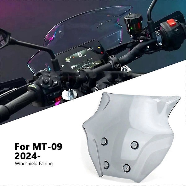 Motorcykel Vindruta För Yamaha MT09 2024 Svart