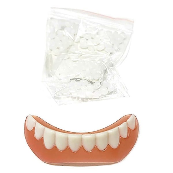 1 Sæt Snap-On Facetter Falske Tænder Øvre Og Nedre Dental Facet Protese Dækning