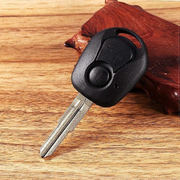2 Knapper Fjernbetjeningsnøgle Skal til Ssangyong Actyon Kyron Rexton Uskåret Blad Nøgle Fob Cover Case Erstatning