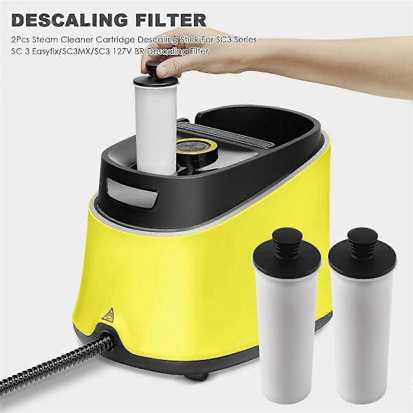 2 st Ångtvätt Patron Avkalkningssticka för Kärcher SC3-serien SC 3 Easyfix/SC3MX/SC3 127V BR D