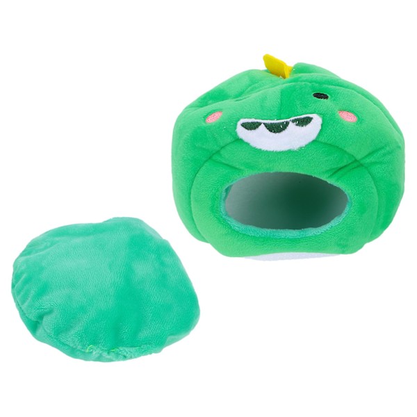 Hamster Seng Varm Blød Tegneserie Bur Seng Plys Lille Dyr Seng Hus Grøn Hamster Hule Seng