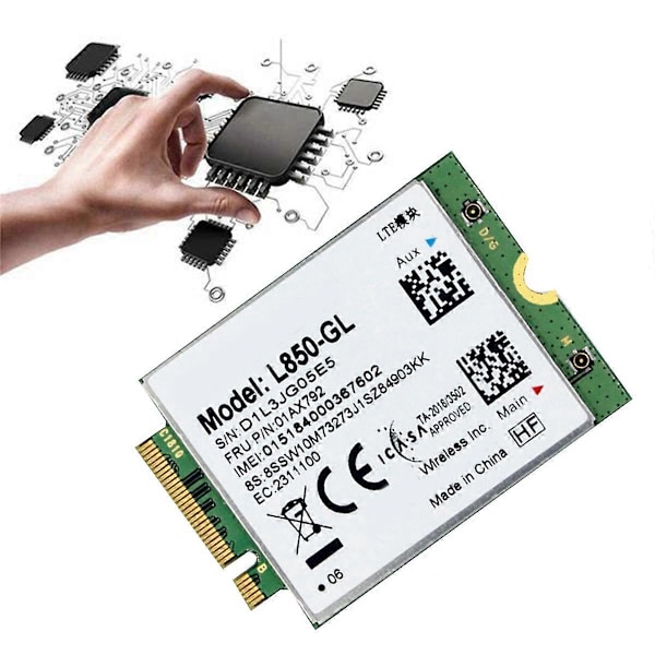 L850 GL WiFi-kort 01AX792 NGFF M.2 Modul til Lenovo ThinkPad T580 X280 L580 T480S T480 P52S