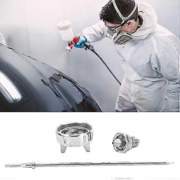 Spraypistol Lufthette 3 stk Rustfritt Stål Lufthette Dyse Nål Tips Tilbehør Passer For