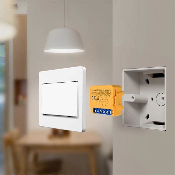 Tuya WiFi Smart Dimmer Switch Modul 1CH Kontroll LED-lampor