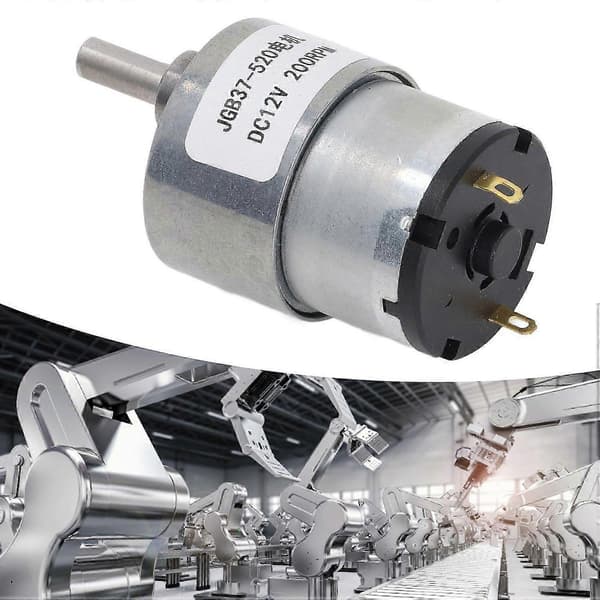Växelmotor DC 12V Hastighetsreducerande Växelmotor med Hall-enkoder för Robotutrustning 200rpm S2024123