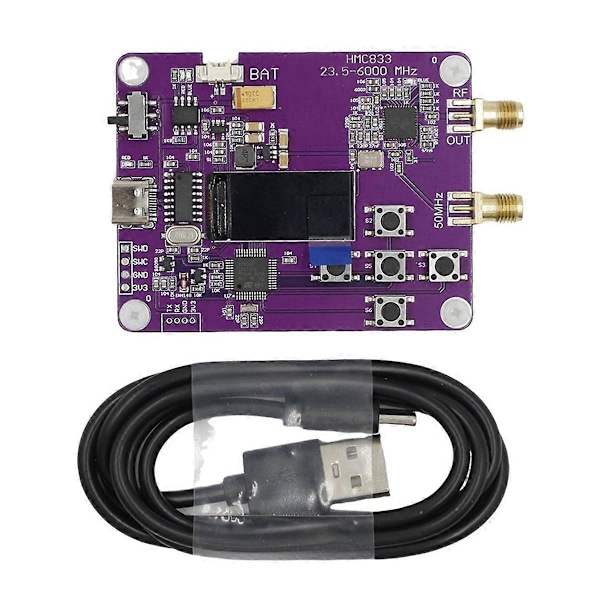 6GHz RF Signalgenerator 23.5mhz-6000mhz Modul Tastaturversjon Oled Skjermvisning HMC833