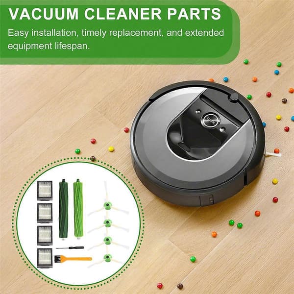 12 KPL IRobot Roomba I7 E5 E6 I3 Rullaharja Sivuharja Suodatin Puhdistustarvikkeet