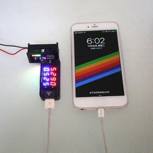 Digital Voltmeter Dobbelt Display Amperemeter Måler Detektor LCD Elektrisk Instrument