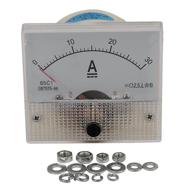 85C1-A DC Analog Amperemeter Panelmätare 30A Amp Mätare Ström Mekaniska Amperemetrar