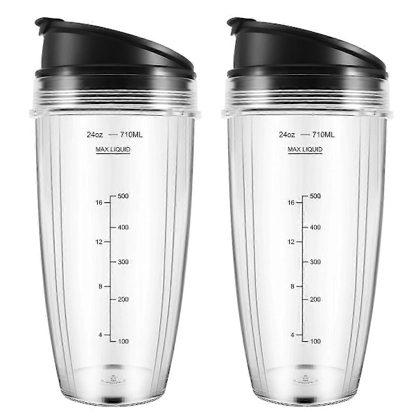 24OZ Korvaavat Kupit Yhteensopivat Ninja Nutri BN401, BN701, SS101, BN400, BN800, BN801 Tehosekoittimen Kanssa