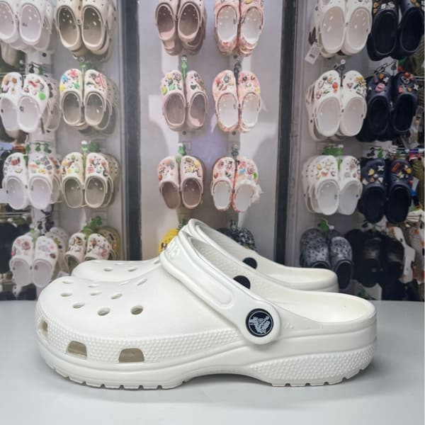 Unisex Crocs badesandaler off white M7