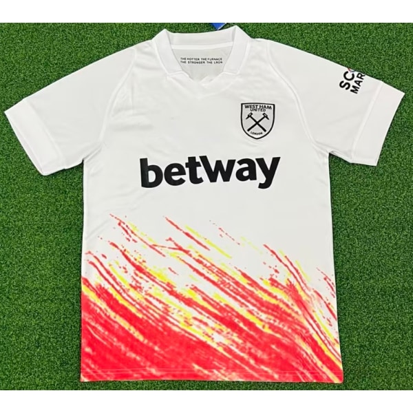 Ny vintage vit West Ham T-shirt för fotbollsträning Ronaldo NO.7 XXL