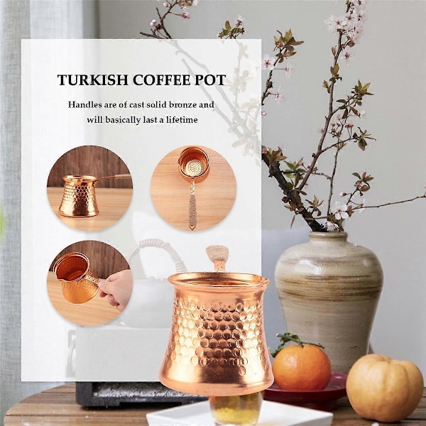 Turkisk Kaffekanna Kaffebryggare Moka Pot 3 Personer 200 ML Koppar