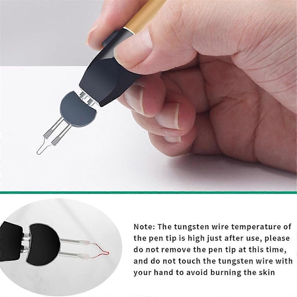 Trådløs trådbrænder pen, trådbrænder værktøj, A