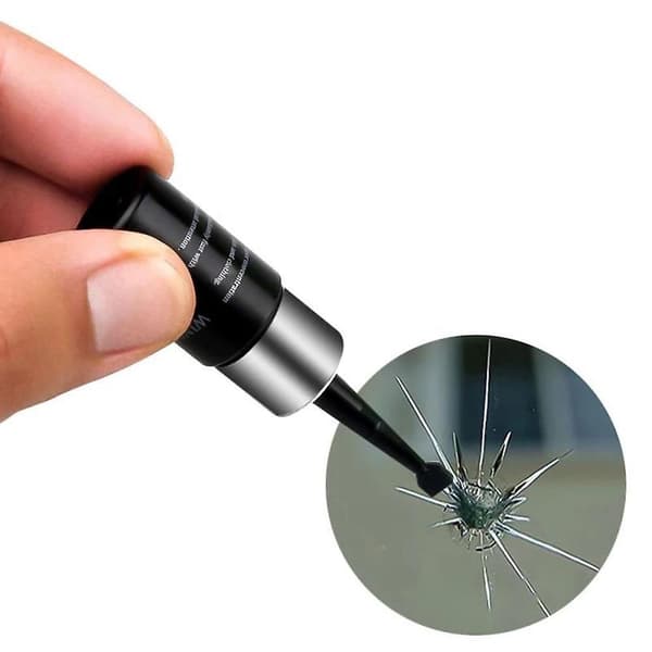 Bilglasreparationsvätskesats Långvarig för flisor och sprickor White 3pcs