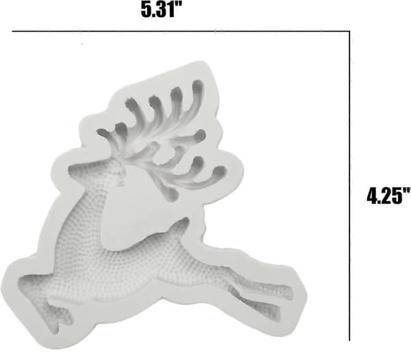 3D Ren Silikonform Älgform