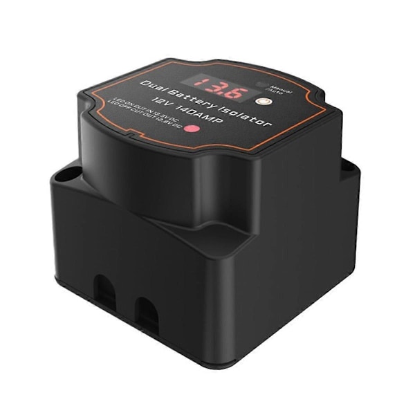 Smart Dual Battery Isolator 12V 140A Digital Spänningskänsligt Relä VSR Split Charge för Campers C